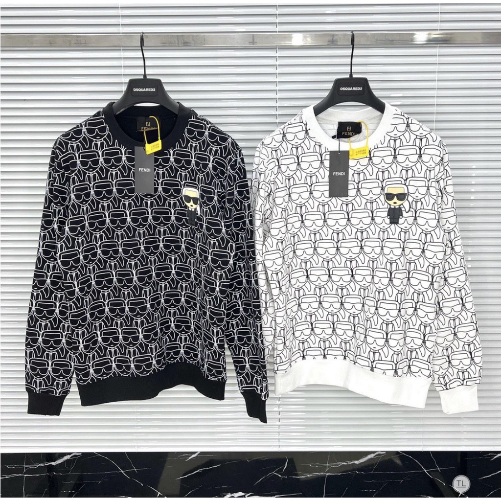 Áo Sweater Fendi , Áo Nỉ Cổ Tròn Mẫu Hot 2022 Chất Liệu Nỉ Bông Dày Dặn Phong Cách Hàn Quốc