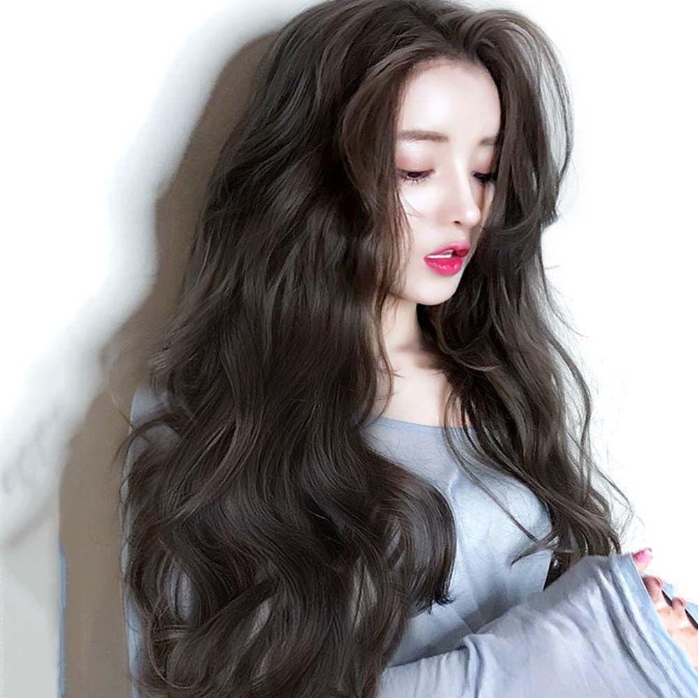 ANEMONE Tóc Giả Đuôi Ngựa Dài Xoăn Tàng Hình Thời Trang Cho Nữ