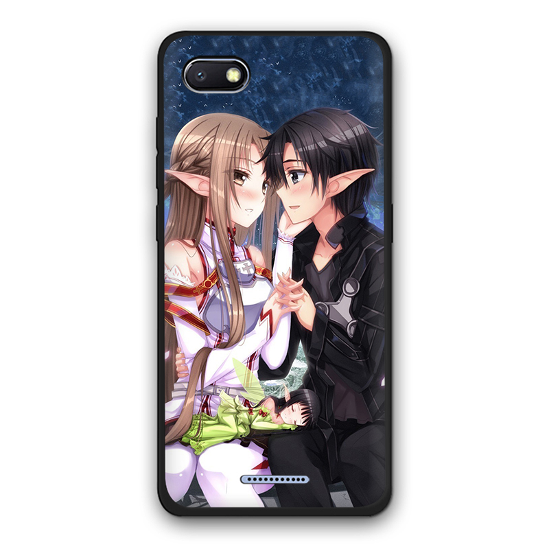 Ốp Lưng Tpu Họa Tiết Hoạt Hình Sword Art Online Thời Trang Cho Xiaomi Mi 8 9 10 A1 A2 A3 Lite Pro F1 5x 6x Note 10