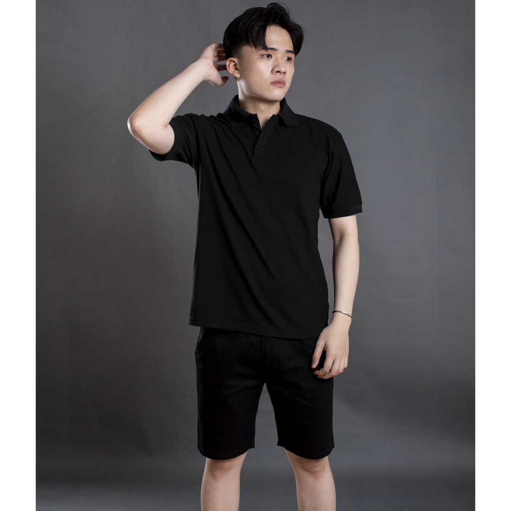 Áo thun trơn cổ trụ nam LADOS - 19043 màu sắc tươi sáng chất liệu co giãn | BigBuy360 - bigbuy360.vn