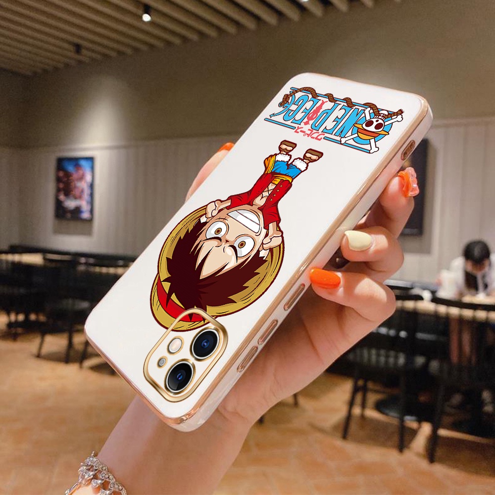 Ốp Điện Thoại Viền Vuông Mềm Họa Tiết Hoạt Hình Luffy Cho Xiaomi Redmi Note 11 Pro 4G/5G 11S Note 11T 5G