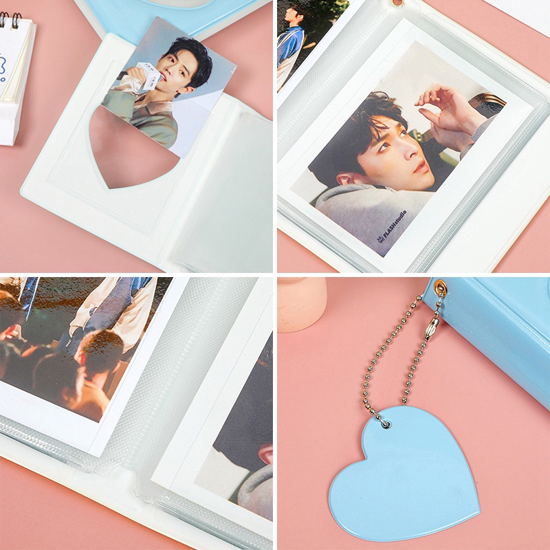 Album Ảnh 3Inch Mặt Dây Chuyền Hình Thần Tượng Chống Nước Chống Bụi Dùng Trưng Bày Thẻ