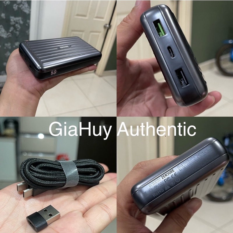 Pin sạc dự phòng Laptop táo Pro, lP14 SERlES, S21 Ultra, Note 20 Ultra 5G ZENDURE C2 20000mAh 118W PD/PPS 1C-2A