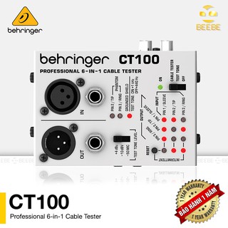 Behringer CT100 - Thiết Bị Kiểm Tra Cáp Tín Hiệu Cầm Tay Nhỏ Gọn, Test 6 Loại Cáp, Sử Dụng Pin Tiểu AA