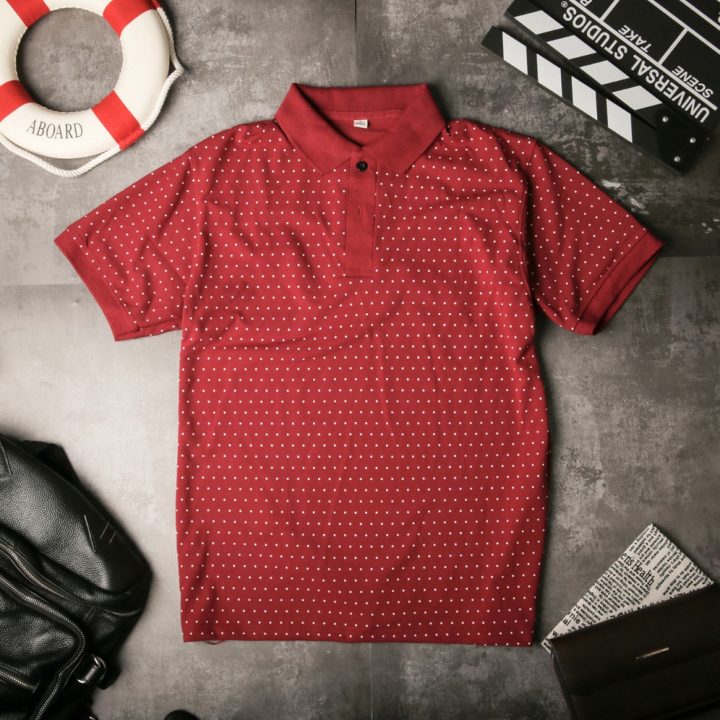 ÁO THUN POLO NAM, ÁO PHÔNG NGẮN TAY CÓ CỔ CHẤT ĐẸP, HỌA TIẾT CHẤM BI | BigBuy360 - bigbuy360.vn