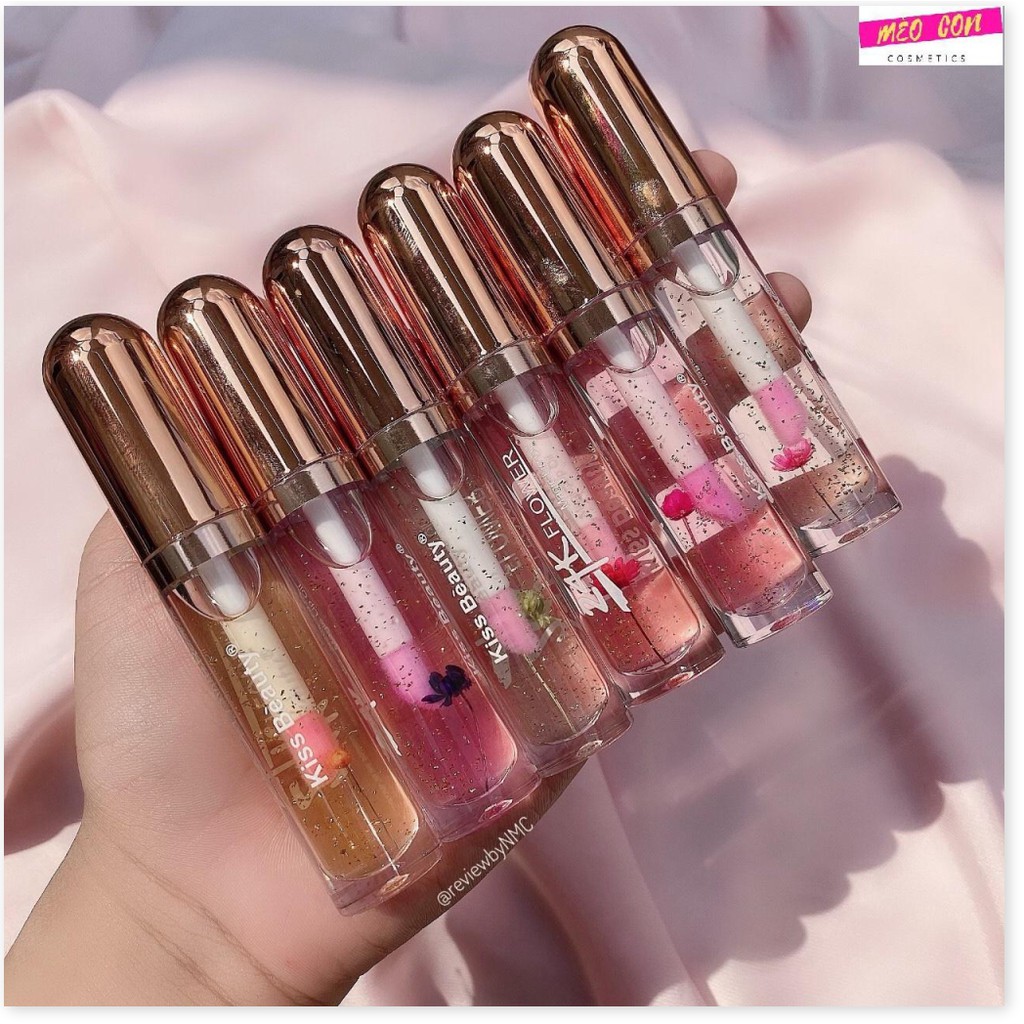 Son Dưỡng bóng hồng môi Flower son dưỡng môi có màu dưỡng ẩm và làm hồng môi {Sét 6 Cây}