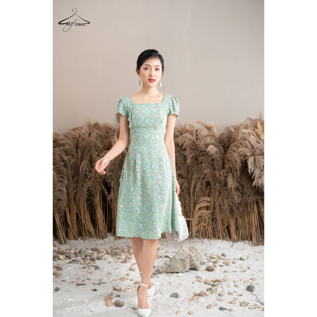 Váy hoa xoè cổ vuông-Demi Dress-V10-wfstudios | BigBuy360 - bigbuy360.vn