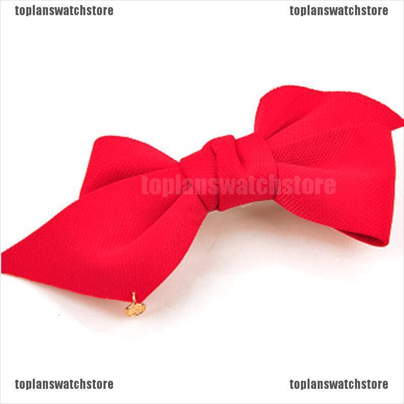 Kẹp Tóc Nơ Vải Bản Lớn Thời Trang