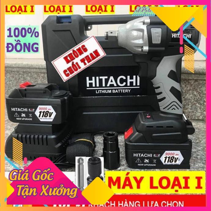 Máy siết Bulong HITACHI 118V - Tặng bộ đầu khẩu 299k