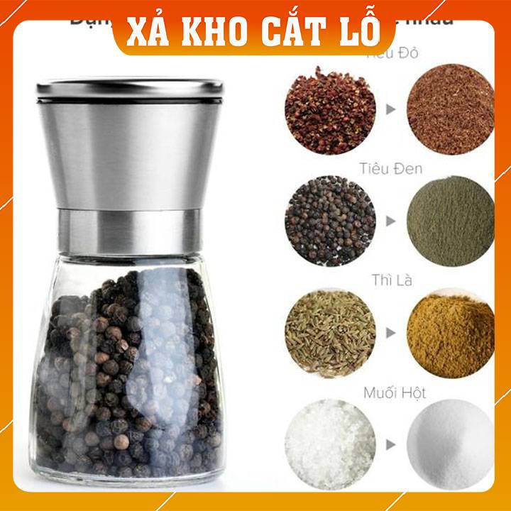 ✨ Xả kho ✨ Lọ xay tiêu thủy tinh cao cấp