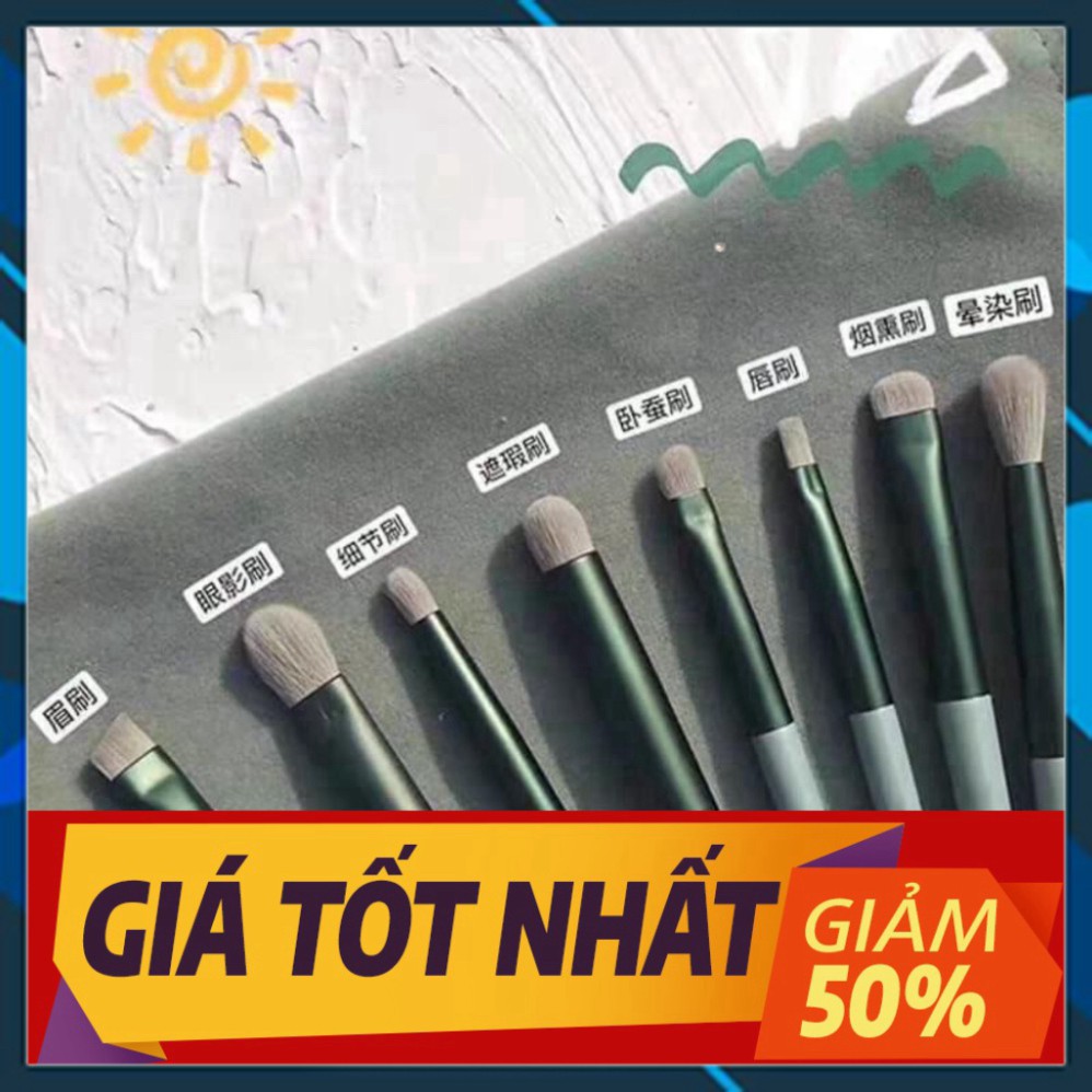 [Sale toàn shop] Bộ cọ trang điểm xanh 13 chi tiết