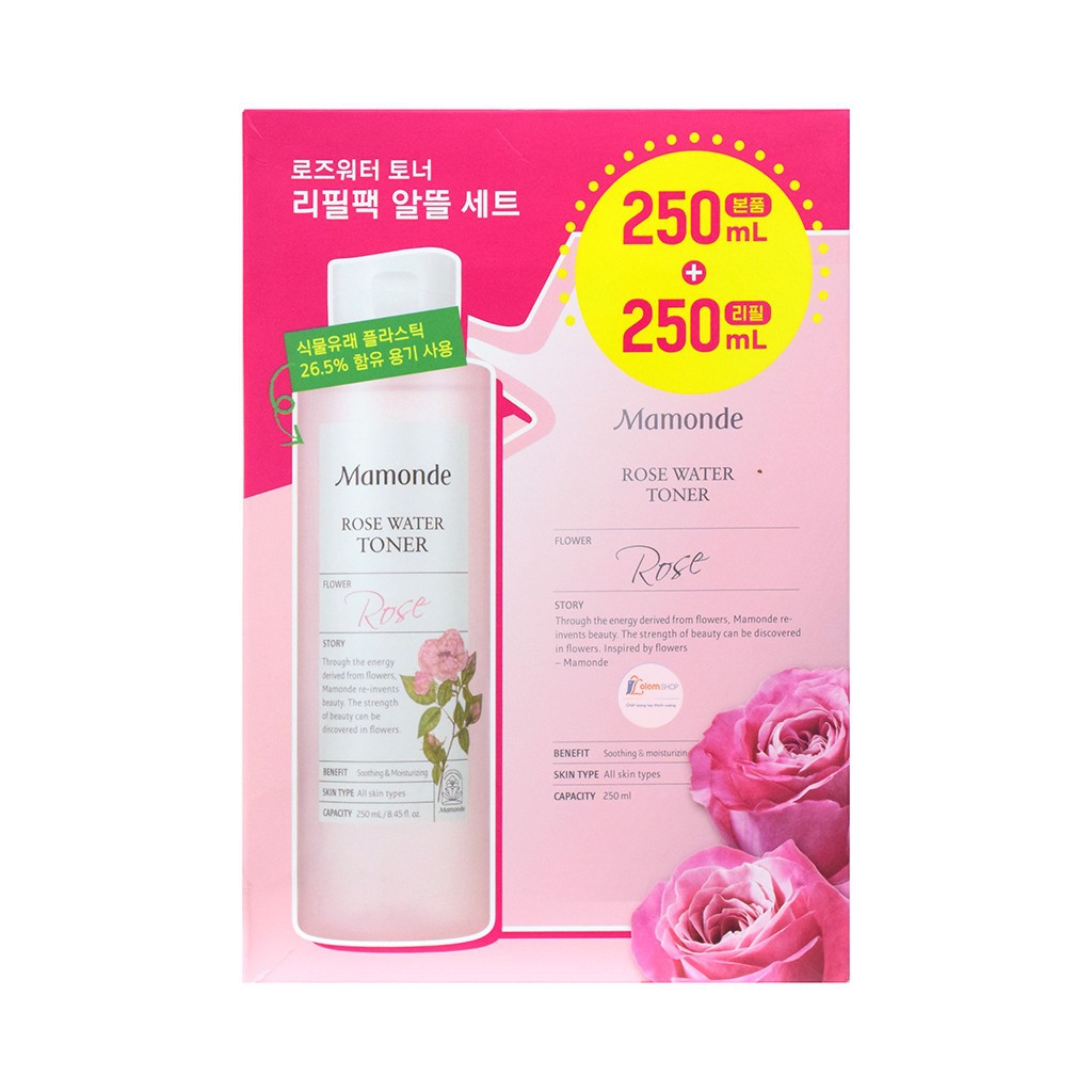 Nước Hoa Hồng Mamonde Rose water Toner 250ml