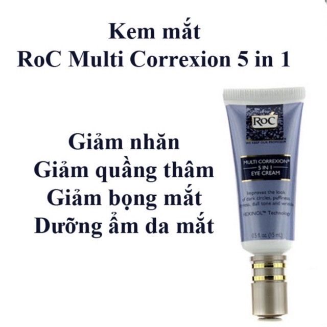 Kem dưỡng mắt Roc Multi Correxion 5 in 1 Eye Cream 15ml