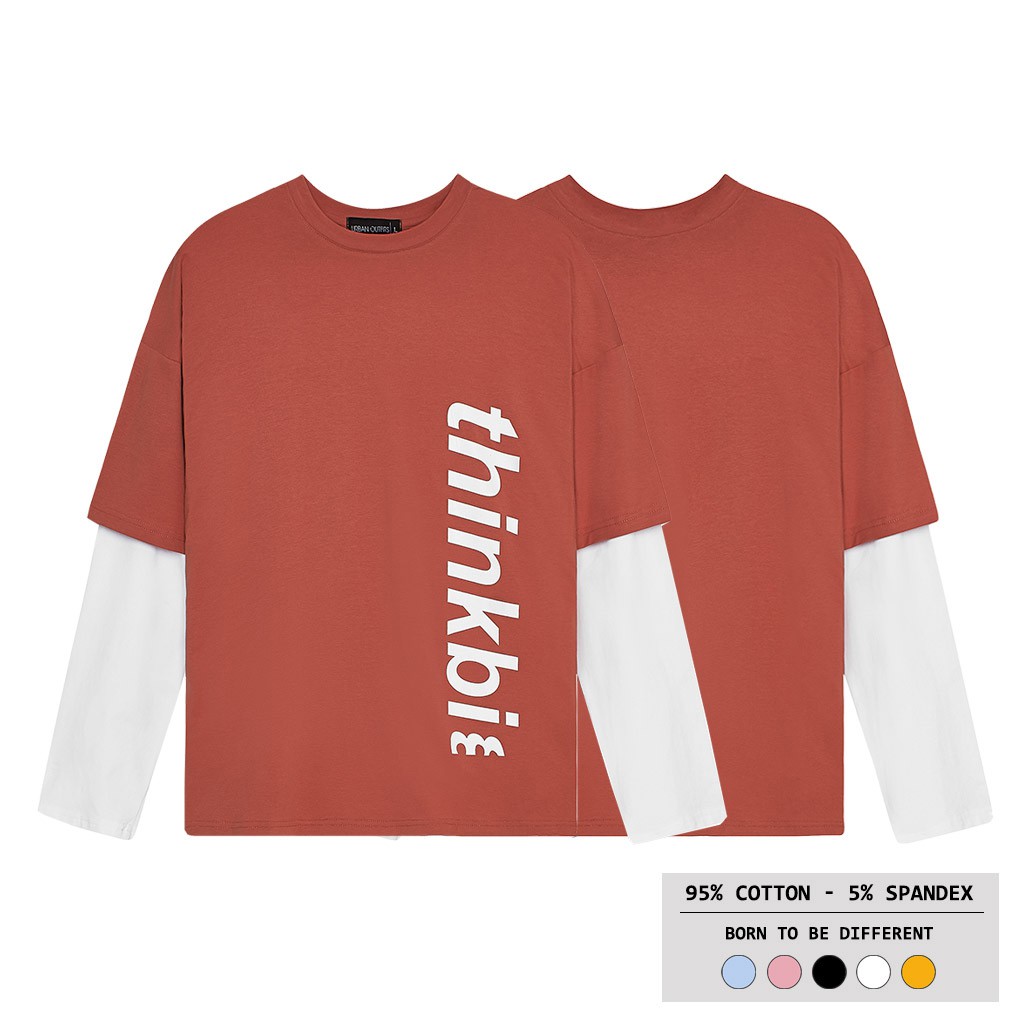 Áo Thun Tay Dài Nam Nữ Form Rộng GODO OUTFITS  In Thinkbi TDO06 Unisex Cặp Đôi Hàn Quốc Outfit Big Size 100% Cotton Đẹp | BigBuy360 - bigbuy360.vn