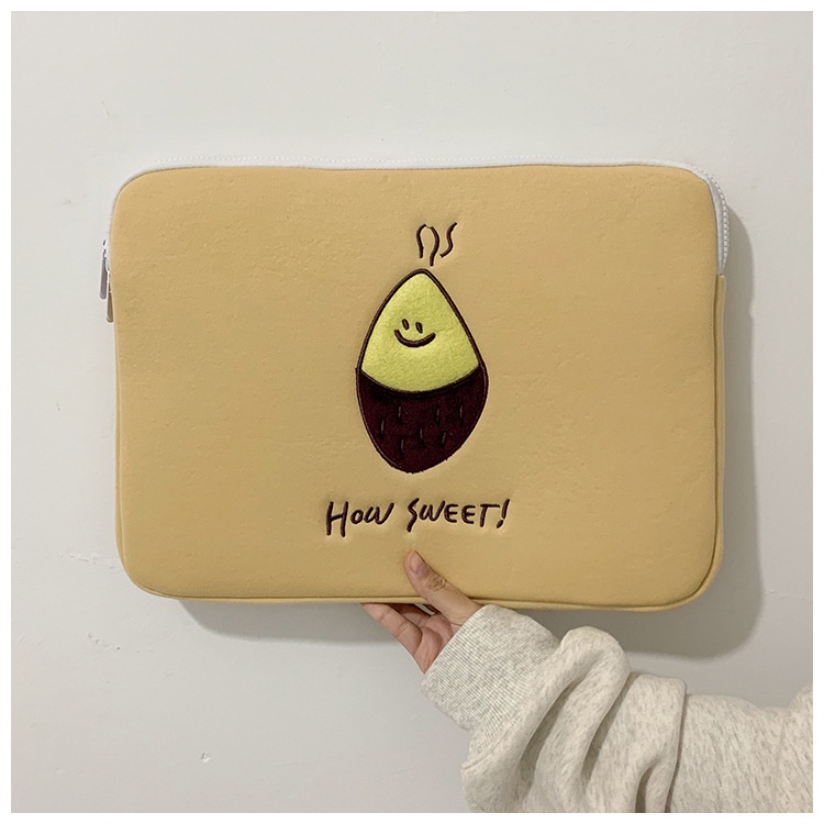 Túi đựng laptop máy tính bảng 11/13/15 inch họa tiết hoạt hình phong cách Hàn Quốc