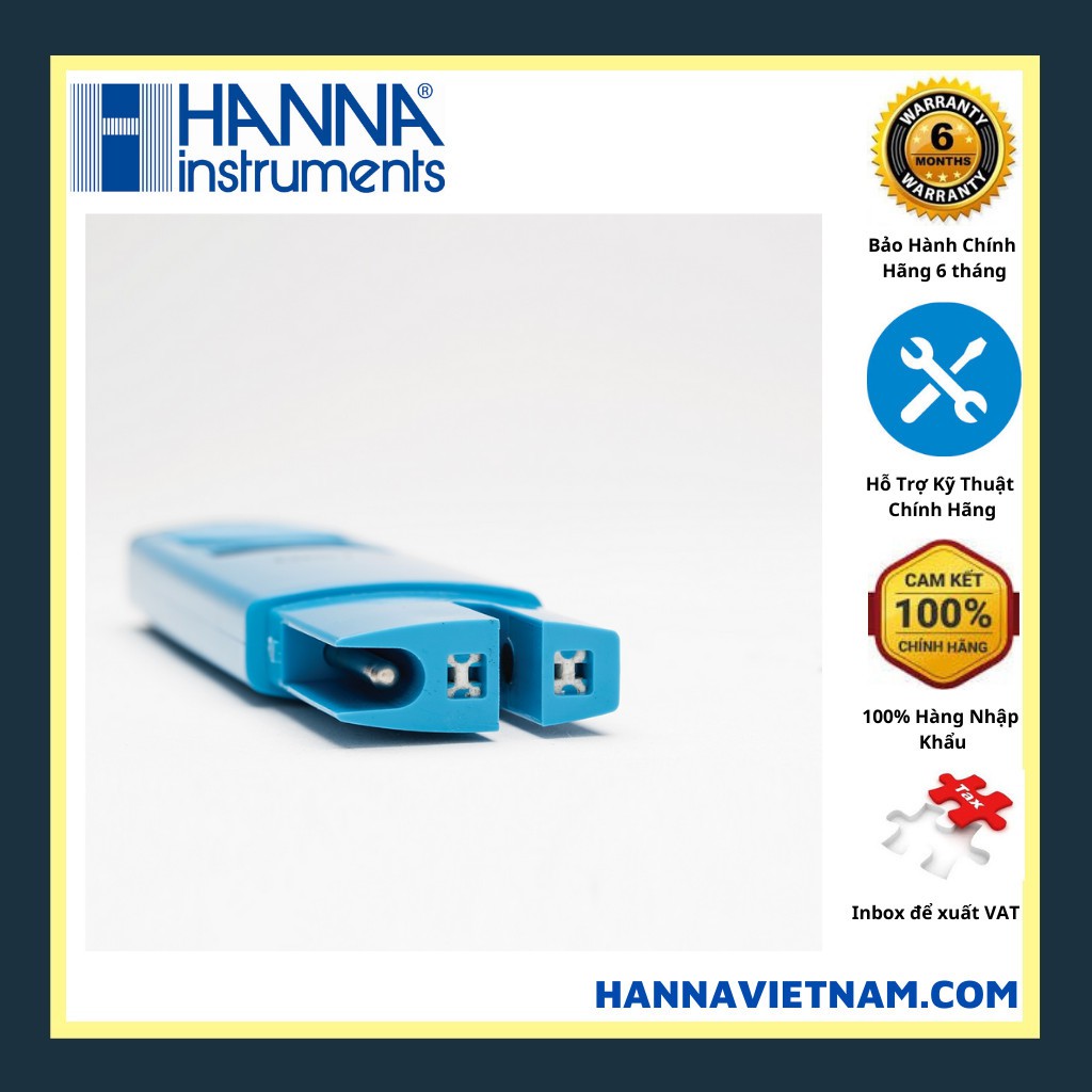 Bút Đo Độ Dẫn 0-2000 µS/cm,Nhiệt Độ Trong Nước SẠCH Hanna HI98303 DiST3, kèm dung dịch chuẩn máy
