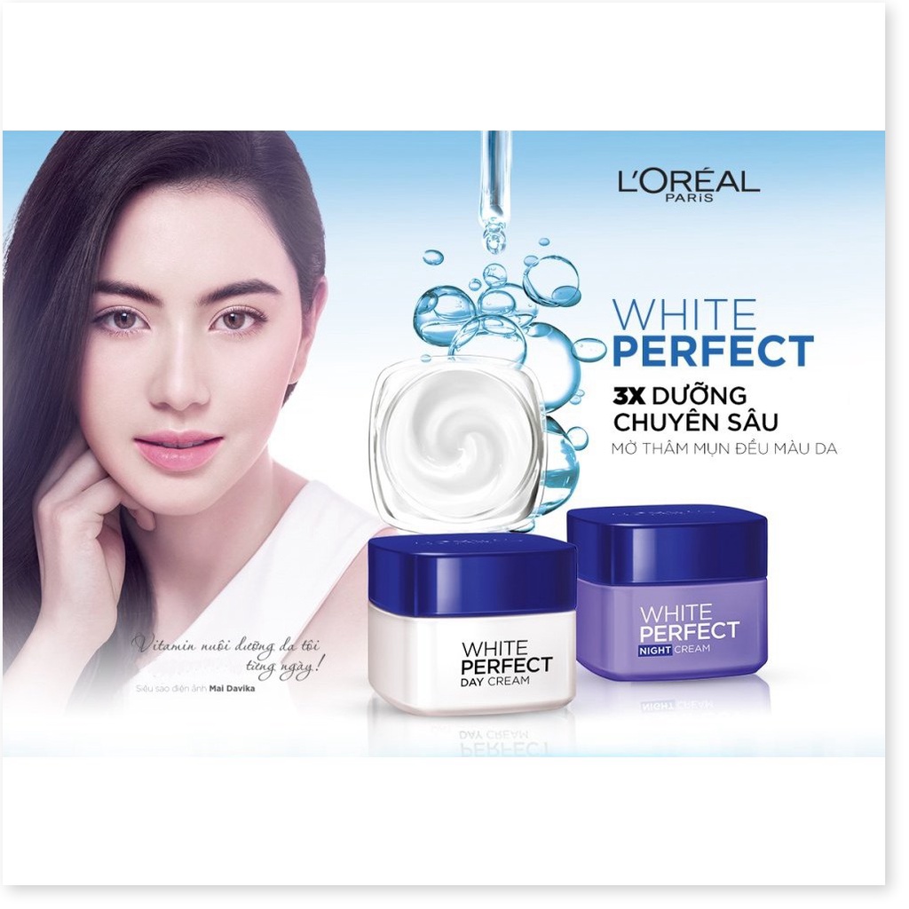 Combo Kem Dưỡng Sáng Da Ngày & Đêm L'Oreal White Perfect Day & Night Cream 50ml