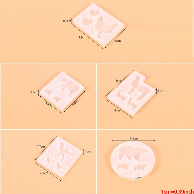 JLOVE Animal Resin Mold Epoxy Craft Keychain Silicone Moulds Polymer Clay DIY Making