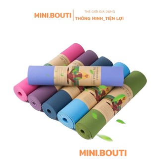 Thảm Tập Yoga MINIBOUTI Thảm Yoga Chống Trượt 2 Lớp Cao Cấp Không Gây Dị Ứng Da Kích thước : 180cm x 61cm x 6mm