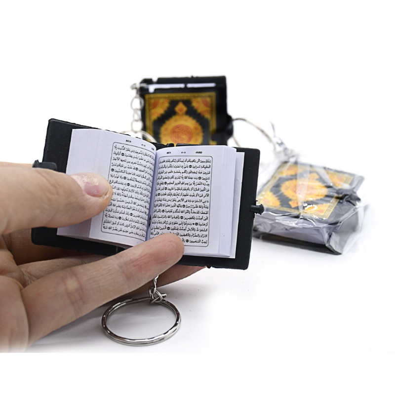 ✿ Móc Khóa Mini Hình Cuốn Sách Giấy Thật Ark Quran Cá Tính Độc Đáo