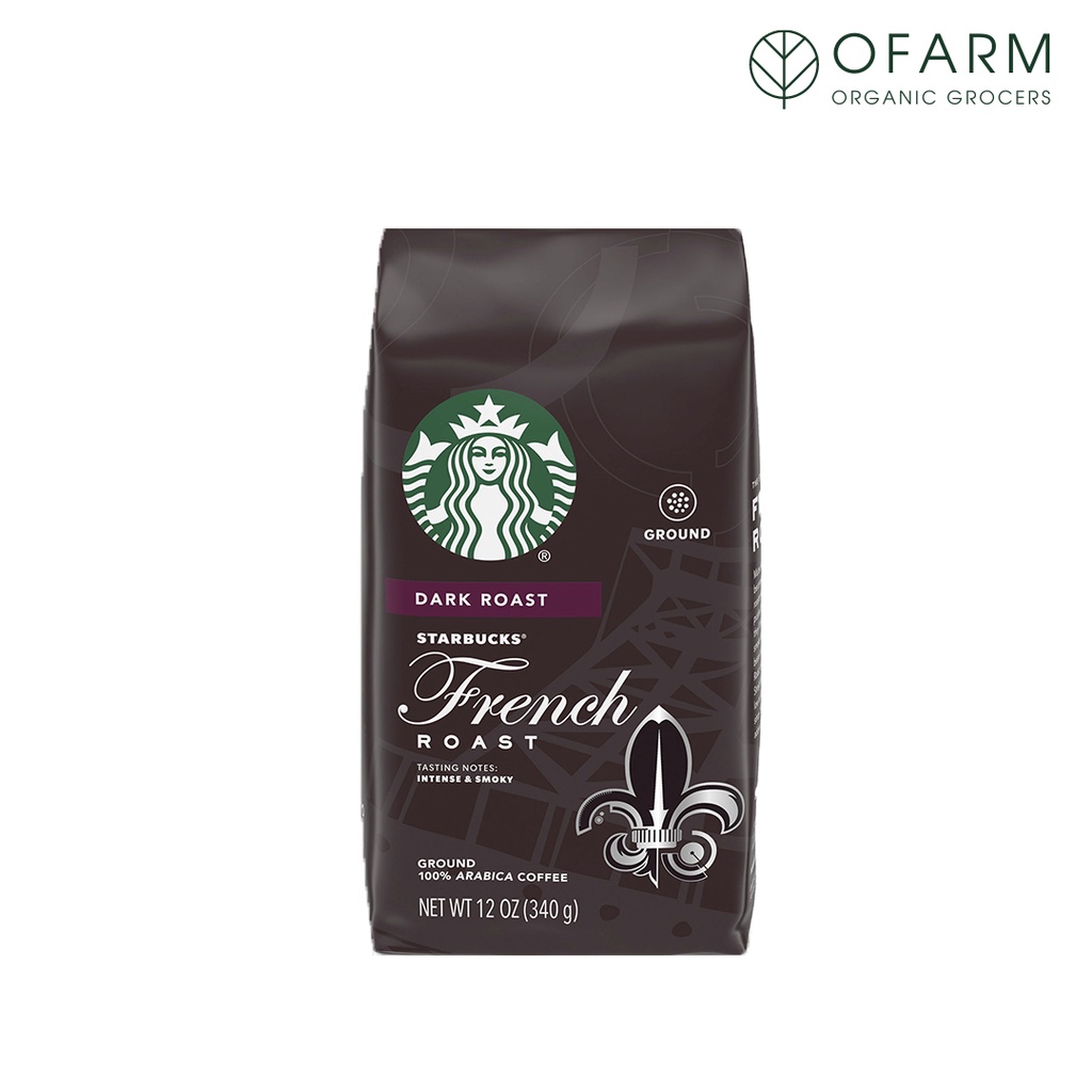 Cà phê xay Starbucks Dark Roast Ground Coffee, French Roast, 100% Arabica, 340gram | BigBuy360 - bigbuy360.vn