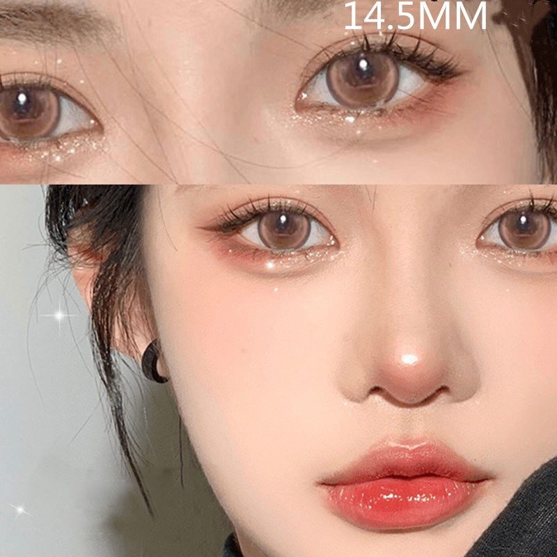 Bộ 2 Kính Áp Tròng Màu Xanh Dương 14.5MM Tự Nhiên Mềm Mại Thoải Mái