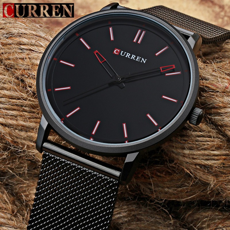 Đồng hồ Curren 8233M thép không gỉ máy Quartz chống nước cao cấp