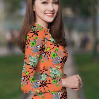 Vải áo dài hoa nhỏ