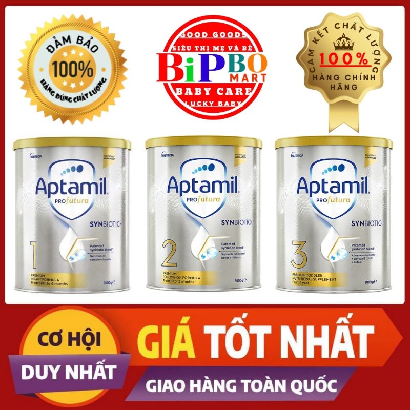 (Chuẩn úc)Sữa Aptamil Pro Úc 900gr số 1.2.3.4 date 2023