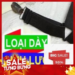 Bộ kẹp ga giường - kẹp drap giường nệm giữ cố định chống xê dịch tụt góc [ Combo 4 dây ]