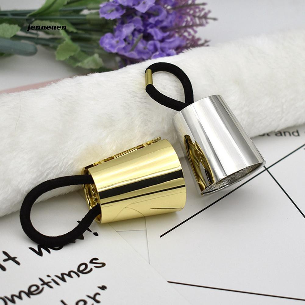 [Hàng mới về] Dây cột tóc đuôi ngựa dạng sừng hợp kim độc đáo cho nữ