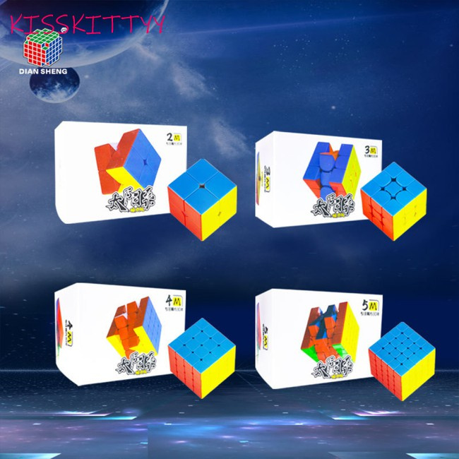 kisskittyy  Magic Cube Plastic Solar System Magic Cube Puzzles Toys For Beginner infinity cube magic rubik blocks Good rubik blocks