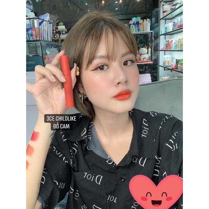 Son Kem Lì 3CE VelVet Lip Tint – Child Like (Đỏ cam)