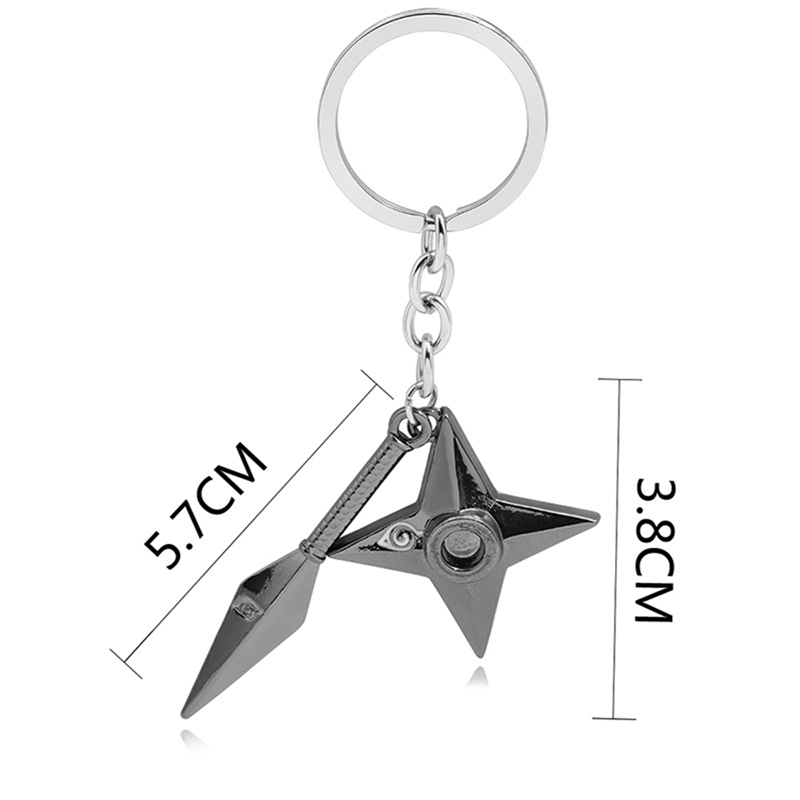 Móc Gắn Chìa Khóa Naruto Uzumaki Sasuke Kakashi 3 Kunai