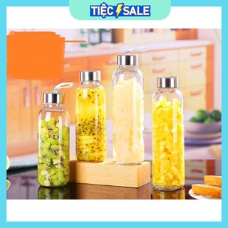 BÌNH NƯỚC THỦY TINH NẮP DÂY 500ML _ Giá Bán Sỉ Lẻ