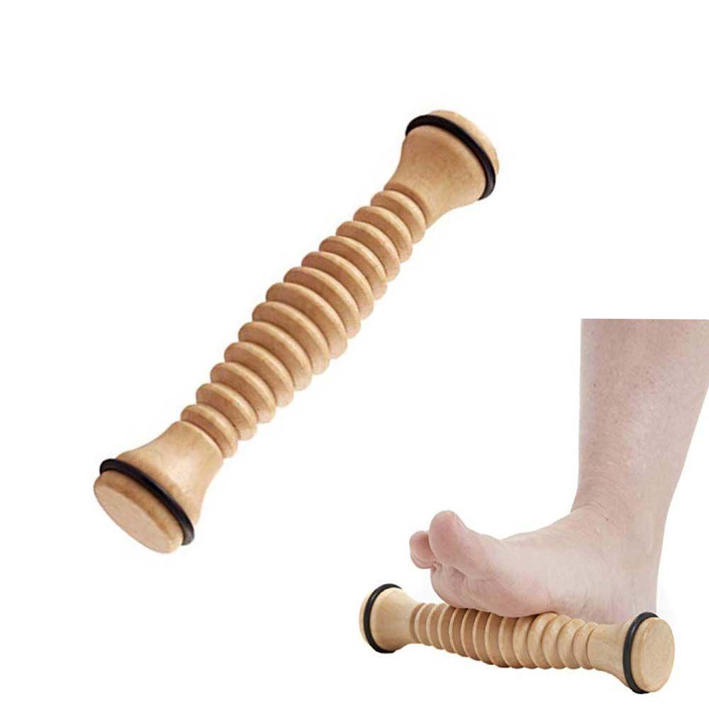 Dụng Cụ Lăn Mát Xa Chân Thư Giãn Giảm Căng Thẳng Chất Liệu Gỗ