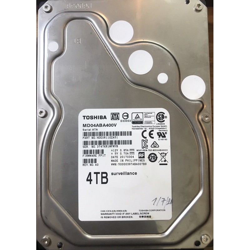 Ổ cứng HDD 4TB cũ các loại sức khoẻ 100% | BigBuy360 - bigbuy360.vn
