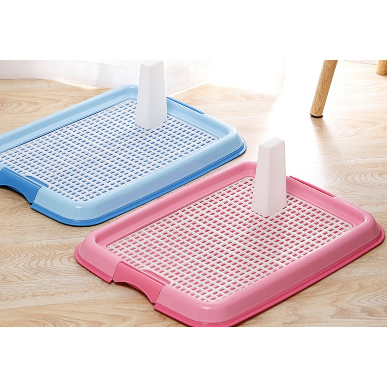 [Mã PET50K giảm Giảm 10% - Tối đa 50K đơn từ 250K] Khay vệ sinh cho chó có cọc, khay cho chó đực chó cái Con Mèo Xiêm