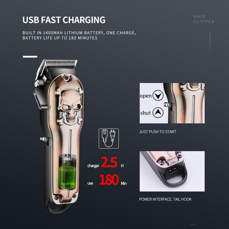 Tông Đơ Cắt Tóc Kemei KM-2618 Có Màn Hình Hiển Thị LCD