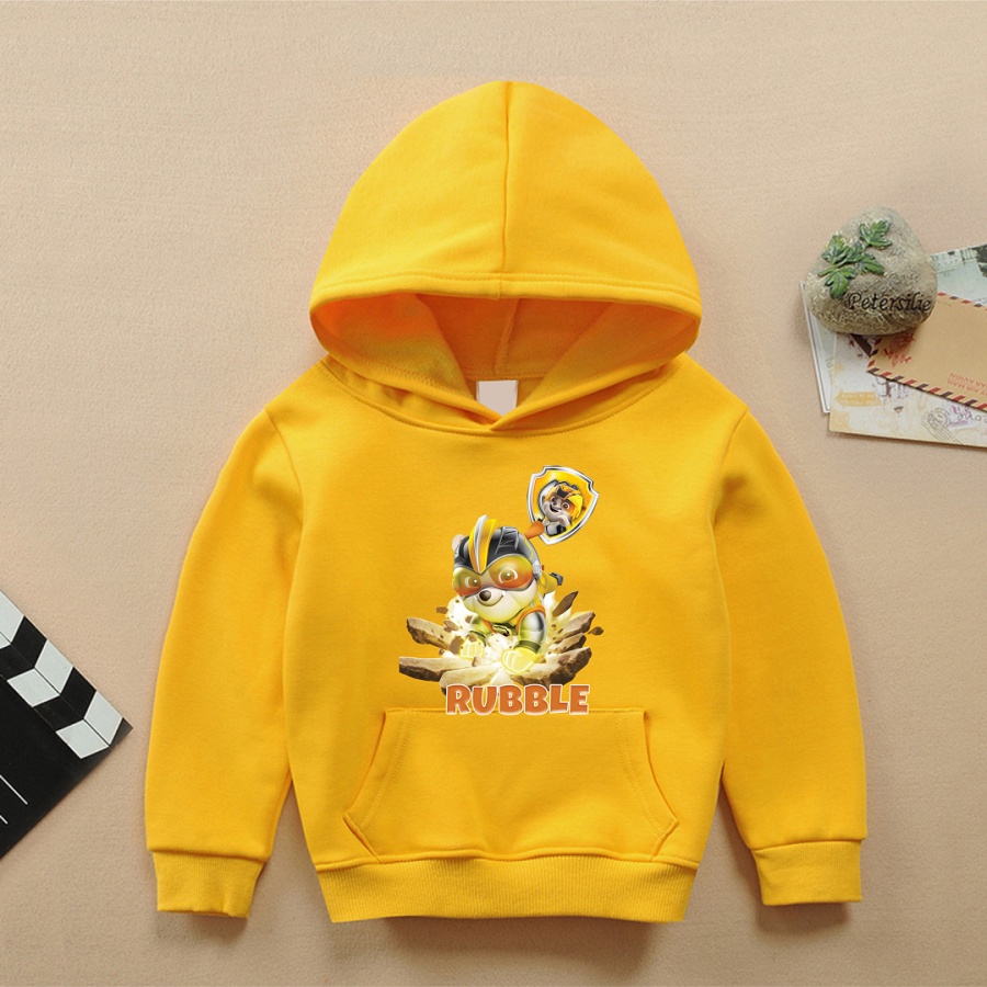 Áo khoác paw patrol áo hoodie đội chó cứu hộ màu vàng đủ size cho bé trai bé gái