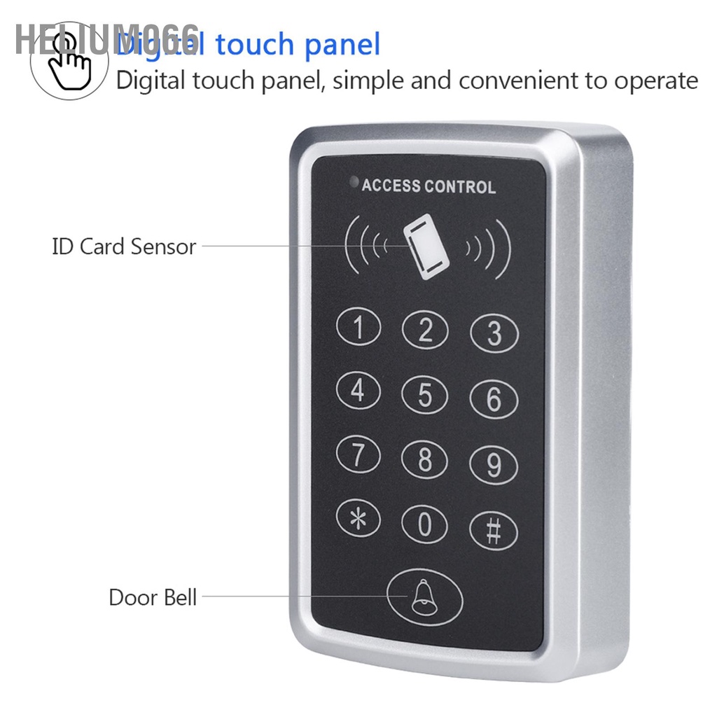 Hệ thống kiểm soát ra vào cửa T11-P Bàn phím đọc RFID cho Bộ điều khiển truy cập an ninh nhà Helium066