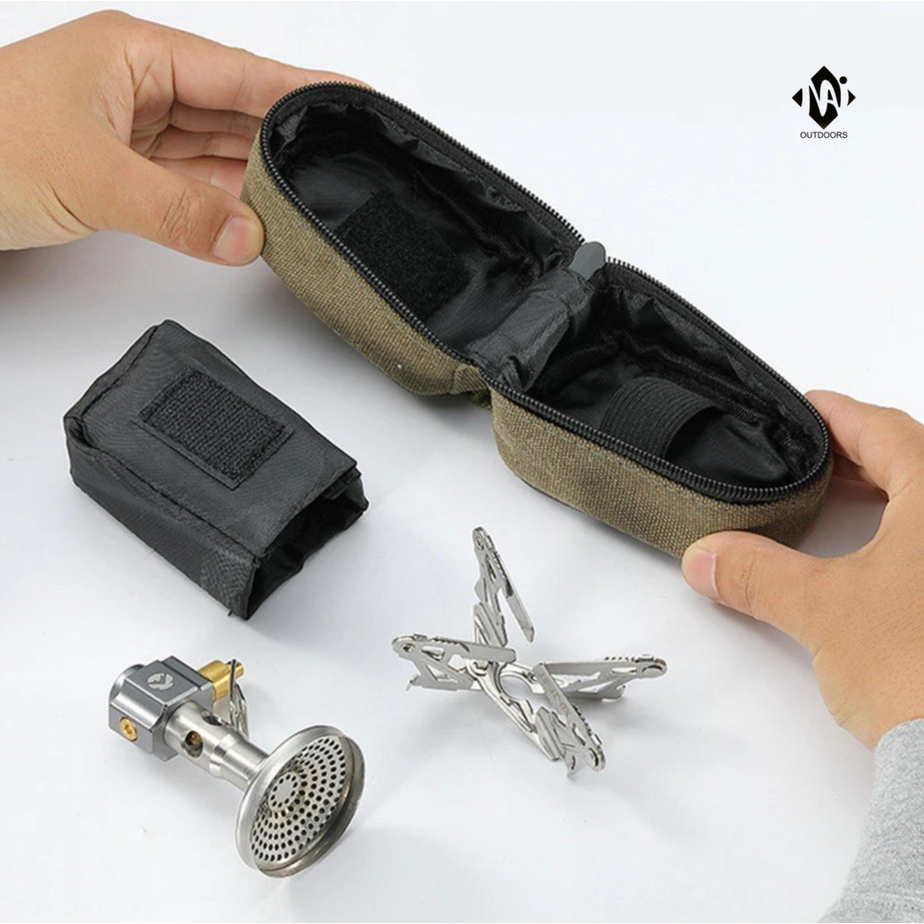 Bếp gas cắm trại mini gấp gọn Campingmoon XD-2F