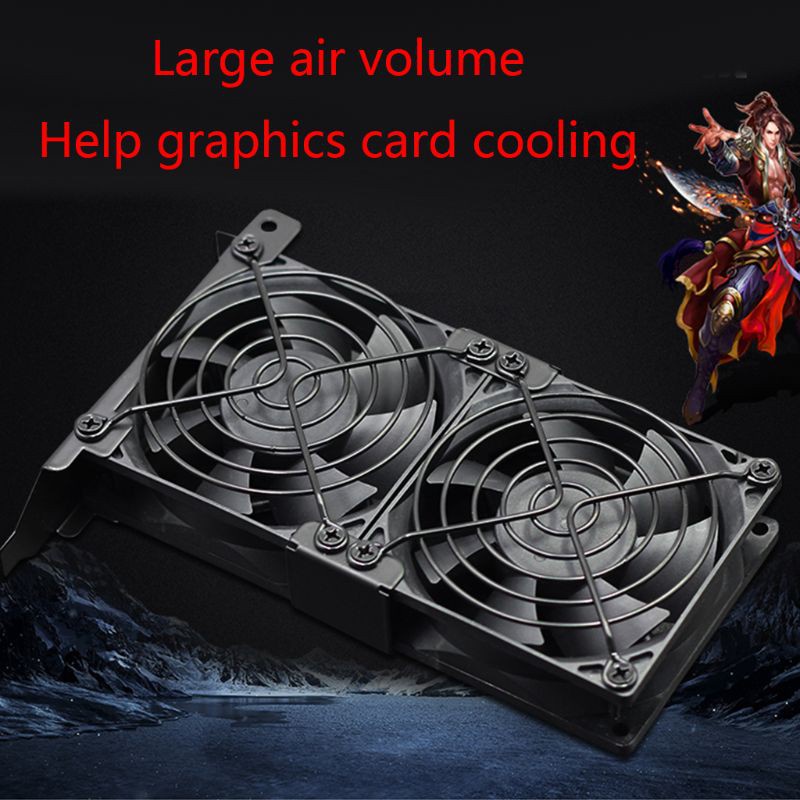 Quạt Tản Nhiệt Làm Mát Thẻ Đồ Họa Vga Kép 80mm Gpu