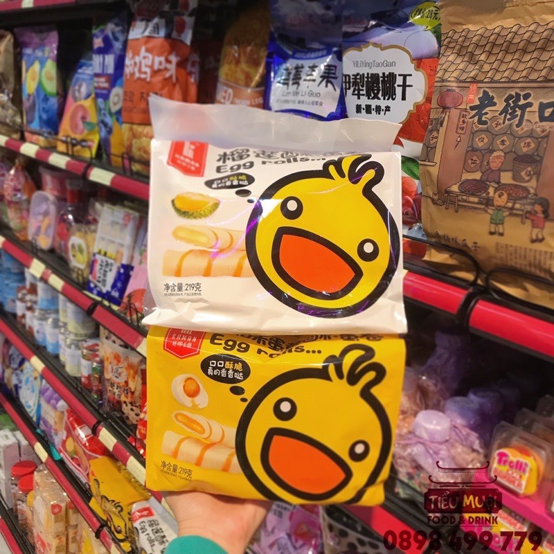 Bánh Trứng Muối Cuộn Vịt Kaman 219g