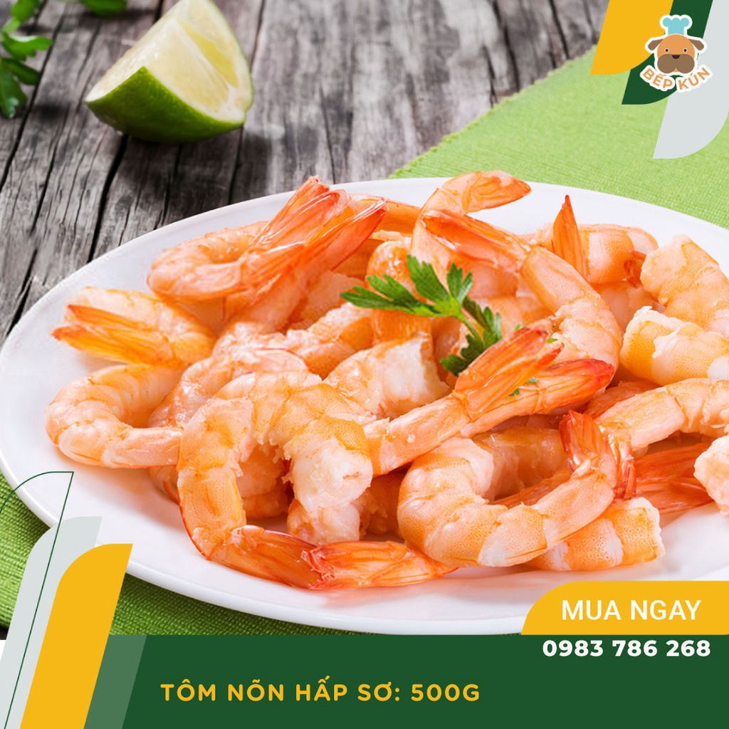 Tôm Nõn Hấp Sơ 500gam