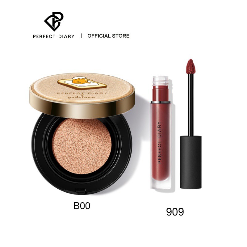 Set Son Kem 2.5+Phấn Nước Cushion Perfect Diary 15g