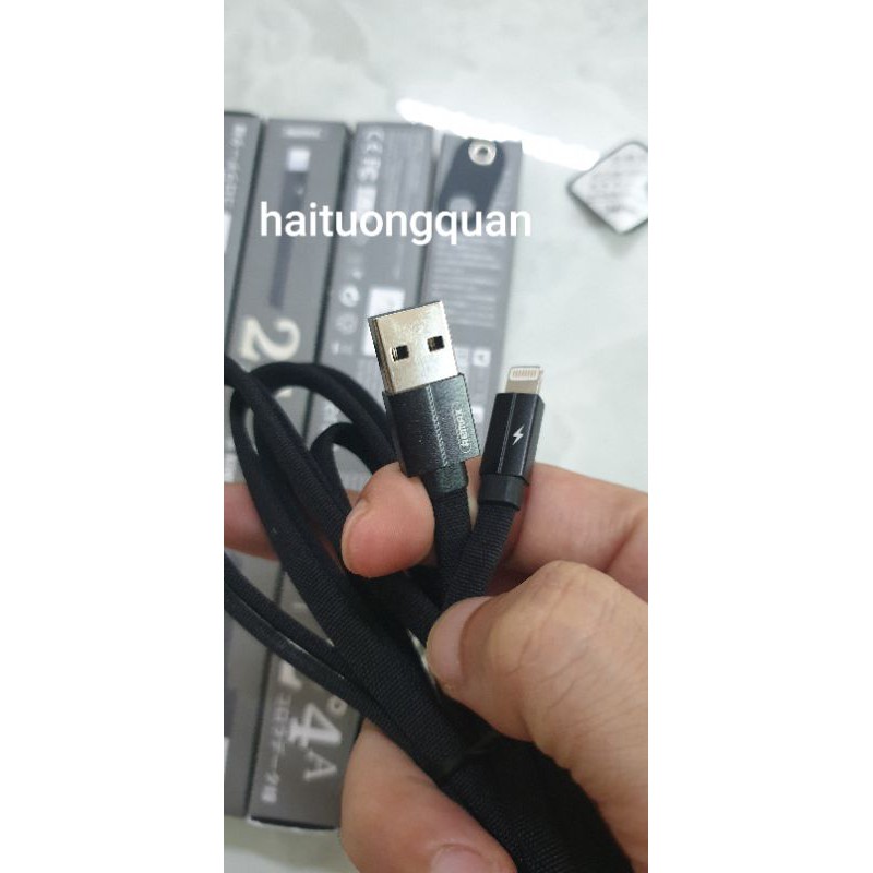 Cáp sạc bọc dù IP 2 mét Remax Rc 094i chính hãng