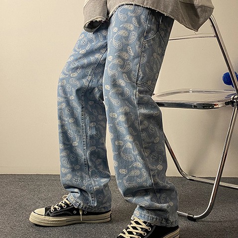 Quần jean ống rộng năng động trẻ trung cho nam