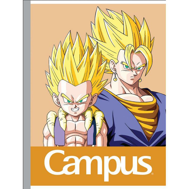 Lốc 5 Quyển Vở  học sinh 4 ô ly Campus Dragon Ball Z - Super Sayan