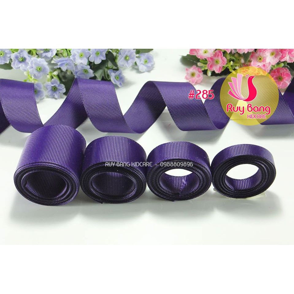 Ruy băng gân tông tím ( cuộn 5m)